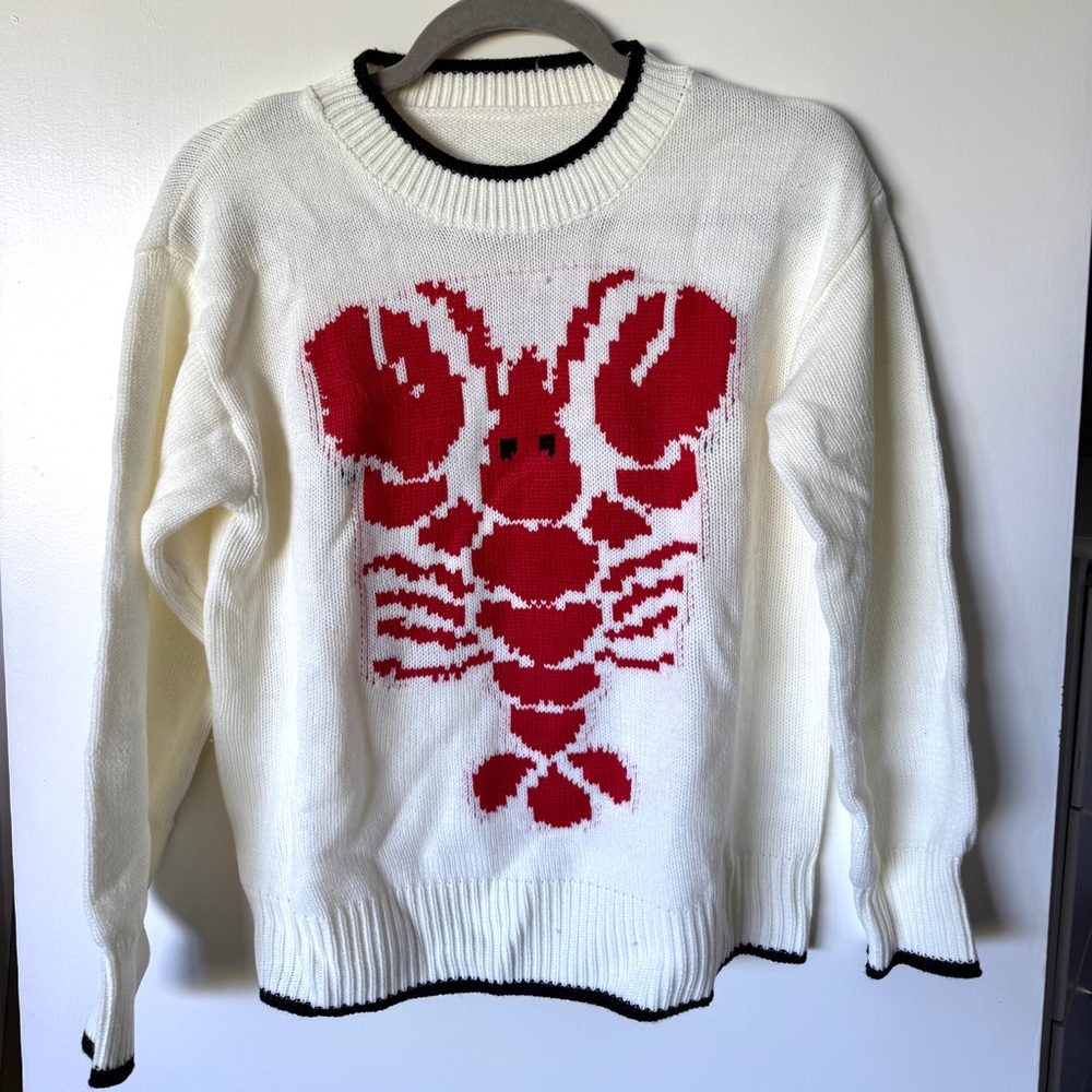 White Lobster Sweater